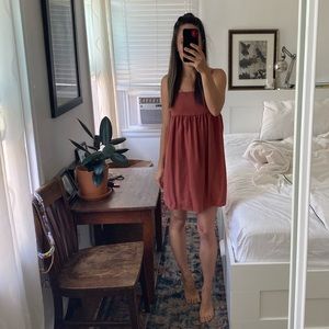 Knot Sisters Rust-Colored sundress